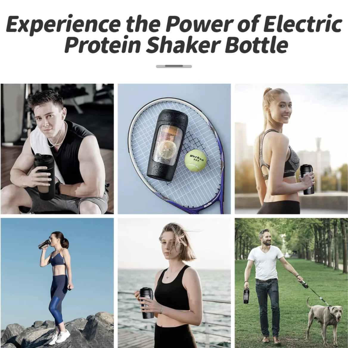 Electric Portable Protein Shaker bottle 650ml
