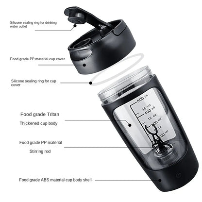 Electric Portable Protein  Shaker bottle 650ml